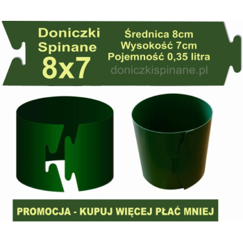 DONICZKI SPINANE   -- 8x7 --    (śred. 8cm  x  wysok. 7 cm)